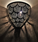 Preview: 09 Wandleuchte Faecher Silber