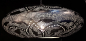 Preview: 65 - 3 Ufo 65 cm filigran modern silber