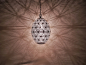 Preview: 72 - 2 Ei M ca. 30 x 20 cm Blume des Lebens Silber