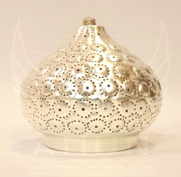15 - 0 Domkuppel 15 x 15 cm Samak Kreise Silber