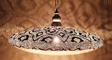 65 - 2 Ufo 45 cm filigran Silber