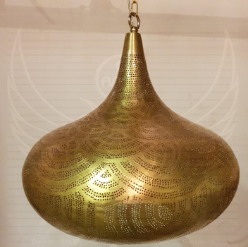 65 - 1 Ufo bzer 36 cm Muschel Gold Matt