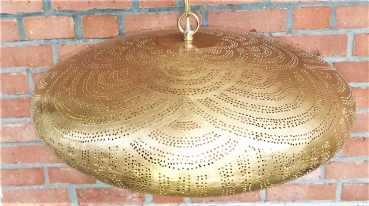 65 - 2 Ufo 45 cm Muschel Silber