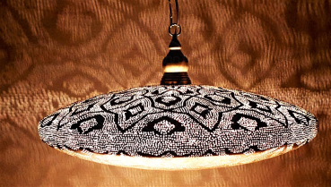 65 - 3 Ufo 65 cm filigran Silber