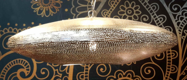 65 - 4 Ufo 75 cm gelocht silber