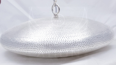 65 - 3 Ufo 65 cm gelocht Silber