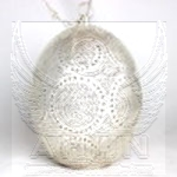 72 - 1 Ei M ca. 25 x 20 cm Kreis Silber