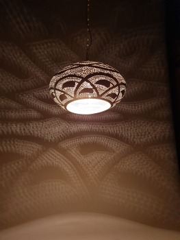 65 - 1 Ufo 35 cm filigran Silber