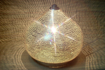 15 - 4 Domkuppel ca.35 x 35 Gelocht Silber