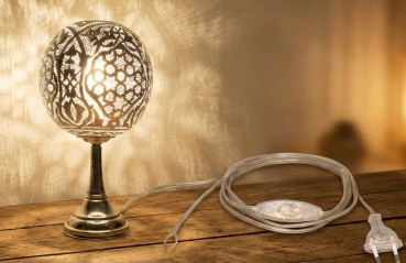 Kabel für Tischleuchte klarsichtig 2m lang