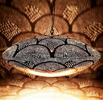 65 - 4 Ufo 75 cm Fächer silber