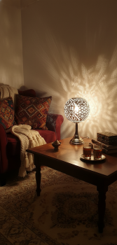 26 Kugel ca. 20 cm mit Fuß Messing versilbert