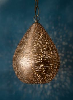 71 - 1 Tropfen S  ca. 25 x 20 cm moga Silber