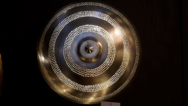 06-2 Teller Kreise Silber 60 cm