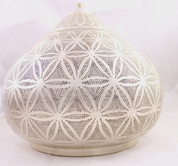 15 - 4 Domkuppel ca.35 x 35 Blume des Lebens Silber