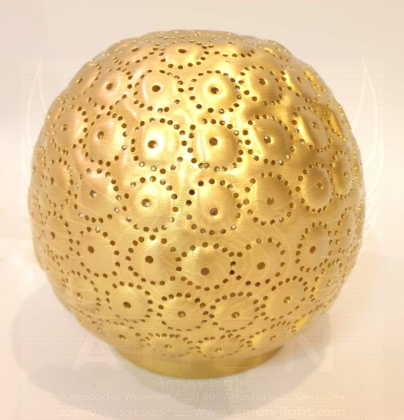 18-0 Kugel ca. 15 x 15 cm Samak kreise Gold matt