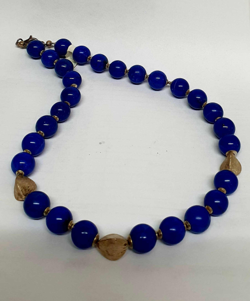 Lapis-Kette Silber