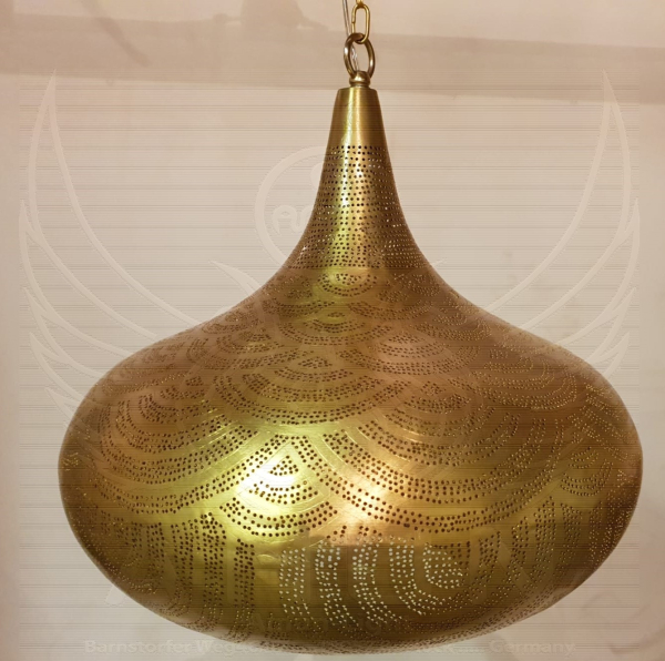 65 - 1 Ufo bzer 36 cm Muschel Gold Matt