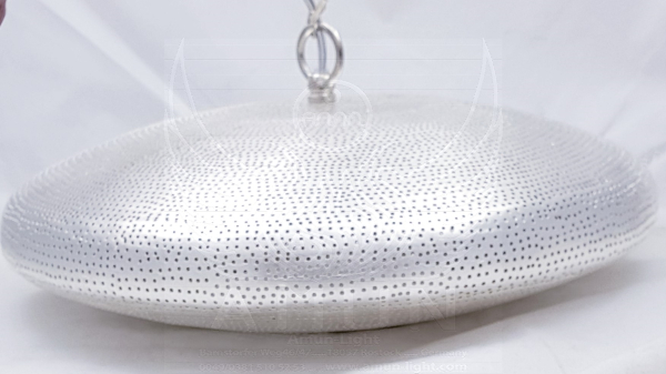 65 - 3 Ufo 65 cm gelocht Silber