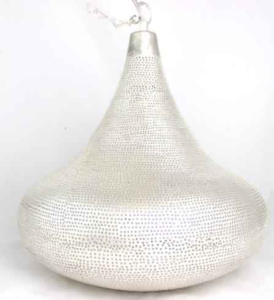 65 - 2 Ufo bzer 45 cm gelocht Silber