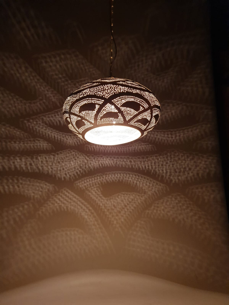 65 - 1 Ufo 35 cm filigran Silber
