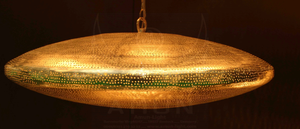 65 - 3 Ufo 65 cm gelocht Gold glänzend