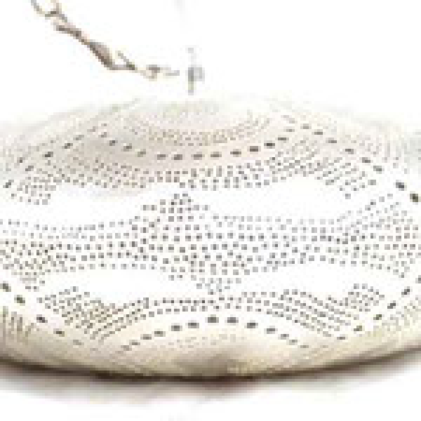 65 - 1 Ufo 35 cm filigran modern Silber