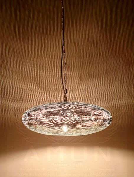 65 - 2 Ufo 45 cm gelocht Silber