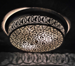 08 Deckenleuchte filigran Gold 60cm