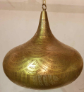 65 - 2 Ufo bzer 45 cm Muschel Gold Matt