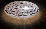 65 - 3 Ufo 65 cm filigran modern silber